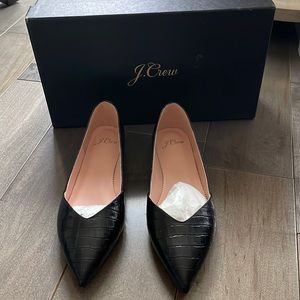 J.Crew Black Pointed Flats